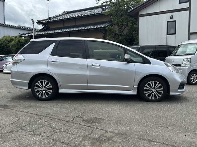 ホンダ フィット シャトル 15X クールエディション 福井県 2014(平26)年 7.3万km アラバスターシルバーメタリック ワンオーナー /純正HDDナビゲーション/（CD/DVD）/ワンセグテレビ/バックカメラ/クルーズコントロール/パドルシフト/オートライト/ステアリングリモコン/HIDヘッドライト/フォグランプ/シートヒーター/純正15インチアルミホイール/スマートキー/ETC/電動格納ミラー/保証書/取扱説明書