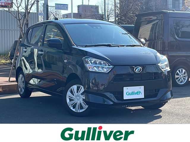 ダイハツ ミラ イース X リミテッド SAⅢ 道央・札幌 2022(令4)年 1.2万km ブラックマイカメタリック ・４ＷＤ/・社外ディスプレイオーディオ/（CD/ＡＭ/FM/BT）/・バックカメラ/・衝突軽減ブレーキ/・コーナーセンサー前後/・横滑り防止装置/・LEDヘッドライト/・自動ハイビーム/・アイドリングストップ/・純正フロアマット/・リモコンキー/・スペアキー/・冬タイヤ積込（社外１４AW）