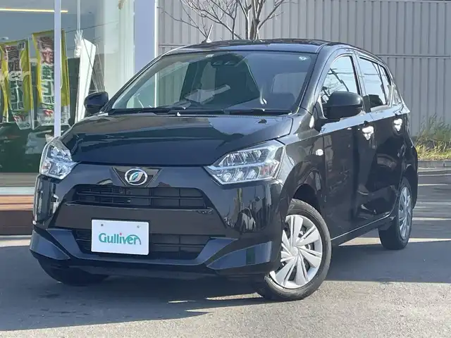 ダイハツ ミラ イース X リミテッド SAⅢ 道央・札幌 2022(令4)年 1.2万km ブラックマイカメタリック ・４ＷＤ/・社外ディスプレイオーディオ/（CD/ＡＭ/FM/BT）/・バックカメラ/・衝突軽減ブレーキ/・コーナーセンサー前後/・横滑り防止装置/・LEDヘッドライト/・自動ハイビーム/・アイドリングストップ/・純正フロアマット/・リモコンキー/・スペアキー/・冬タイヤ積込（社外１４AW）