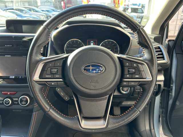 スバル インプレッサ ＸＶ 2．0i－L アイサイト 岩手県 2017(平29)年 7.6万km クールグレーカーキ ワンオーナー /社外ナビ（型式AVIC-RZ900）/フルセグTV/アイサイト /ETC /レーダークルコン /バックカメラ　/ナビステアリングスイッチ /X-MODE /ヒルディセントコントロール /パドルシフト/アイドリングストップ /オートライト/フォグランプ /ナノイー /純正トノカバー/ドアバイザー/フロアマット/ルーフレール/スマートキー×2/社外AW冬タイヤ積込/保証書 取説