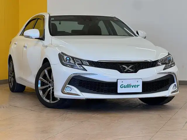 トヨタ マークＸ 350RDS 群馬県 2017(平29)年 5.9万km ホワイトパールクリスタルシャイン 純正7インチナビ/・フルセグTV/・BT/DVD/CD/SD/・FM/AM/バックカメラ/ビルトインETC/ドライブレコーダー/レーダークルーズコントロール/レーンディパーチャーアラート/前席シートヒーター/前席パワーシート/ブラックハーフレザーシート/ステアリングスイッチ/パドルシフト/スマートキー/プッシュスタート/純正18インチAW/純正フロアマット/純正ドアバイザー/LEDヘッドライト/フォグランプ/オートライト/トランクスポイラー/電動格納ウィンカーミラー/横滑り防止機能