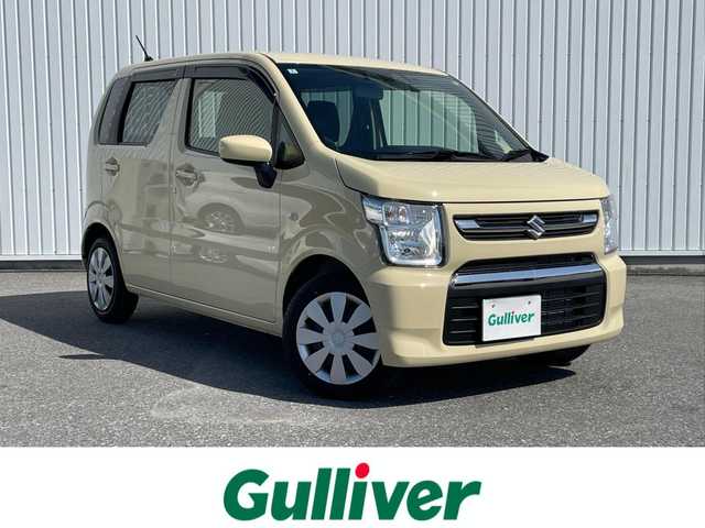 スズキ ワゴンＲ FA 滋賀県 2024(令6)年 0.2万km シフォンアイボリーM ドラレコ/衝突軽減ブレーキ/車線逸脱　/純正オーディオ/スマートキー/プッシュスタート/シートヒーター/純正フロアマット/ベンチシート/電動格納ミラー/純正オーディオ/・AM/・FM/・CD/・AUX