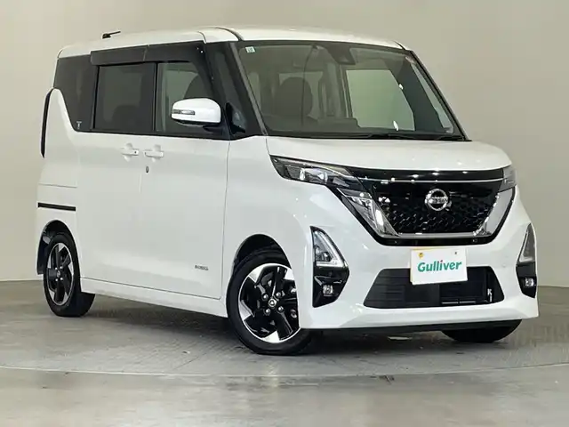 日産 ルークス HWS X プロパイロットED 栃木県 2021(令3)年 2万km ホワイトパール メモリーナビ/（CD/DVD/Bluetooth/USB/フルセグTV）/バックカメラ/全方位カメラ/衝突軽減ブレーキ/プロパイロット/前後コーナーセンサー/ビルトインETC/前方ドラレコ/両側パワースライドドア/オートライト/LEDヘッドライト/横滑り防止装置/スマートキー/プッシュスタート/アイドリングストップ/電動格納ミラー/純正アルミホイール/純正フロアマット