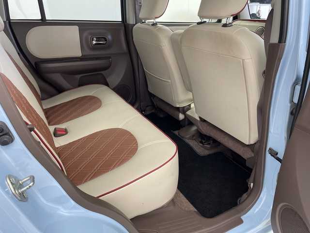 スズキ ラパン ショコラ G 岐阜県 2013(平25)年 5.3万km エアブルーメタリック バックカメラ/ETC/ドライブレコーダー/オートHIDヘッドライト/パワーウィンドウ/パワーステアリング/アイドリングストップ/革巻きステアリング/レザーシート/純正フロアマット/電動格納ミラー/スマートキー/プッシュスタート