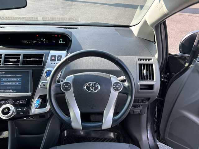 トヨタ プリウス α S ツーリングセレクション 鹿児島県 2013(平25)年 7.8万km グレーメタリック 純正ナビ/ETC/Bluetooth接続/フルセグTV/純正フロアマット/オートライト/LEDヘッドライト/スマートキー/プッシュスタート/スペアキー/純正17インチアルミホイール/横滑り防止装置/カーテンエアバッグ/取扱説明書/保証書/記録簿