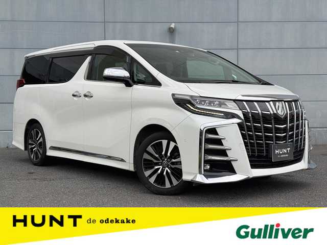 トヨタ アルファード S Cパッケージ 千葉県 2023(令5)年 5万km ホワイトパールクリスタルシャイン 純正ナビ/フルセグＴＶ/アラウンドビューモニター/フリップダウンモニター/ビルトインＥＴＣ/サンルーフ/オットマン/パワーバックドア/両側パワースライドドア/前席シートヒーター/前席エアシート/前席パワーシート/ＪＢＬサウンド/デジタルインナーミラー/オートライト/オートハイビーム/ステアリングヒーター/コーナーセンサー/衝突被害軽減ブレーキ/レーンキープアシスト/USBソケット