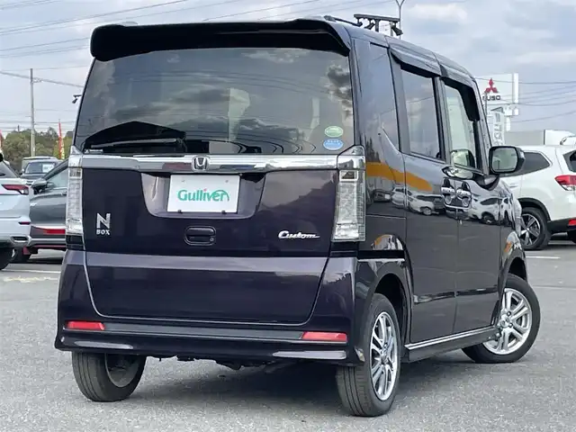 ホンダ Ｎ ＢＯＸ カスタム G SSパッケージ 道央・札幌 2017(平29)年 10.4万km プレミアムベルベットパープル・パール ４WD/純正ディーラーOPナビ/CD/DVD/BT/フルセグ/横滑り防止装置/バックカメラ/ビルトインETC/ドライブレコーダー/ECONモード/片側パワースライドドア/前席シートヒーター/ステアリングリモコン/プッシュスタート/スマートキー/HIDヘッドライト/オートライト/フォグランプ/電動格納ミラー/ヒーテッドドアミラー/ウィンカーミラー/純正フロアマット/ドアバイザー/純正エンジンスターター