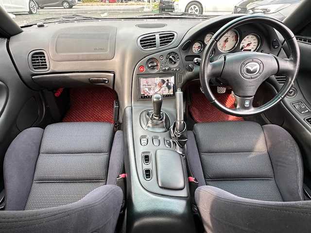 マツダ ＲＸ－７ Type RB Sパッケージ 茨城県 2002(平14)年 3.6万km イノセントブルー 社外ナビ【Bluetooth/TV/CD/DVD】/バックカメラ/ドライブレコーダー/ABS/フロントフォグランプ/純正フロアマット/ノーマルダンパー/社外マフラー/純正アルミホイール/社外アルミホイールあり/新車時保証書/取扱説明書