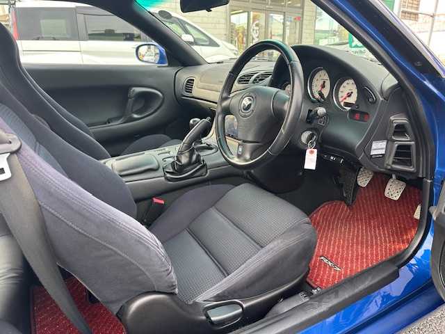 マツダ ＲＸ－７ Type RB Sパッケージ 茨城県 2002(平14)年 3.6万km イノセントブルー 社外ナビ【Bluetooth/TV/CD/DVD】/バックカメラ/ドライブレコーダー/ABS/フロントフォグランプ/純正フロアマット/ノーマルダンパー/社外マフラー/純正アルミホイール/社外アルミホイールあり/新車時保証書/取扱説明書