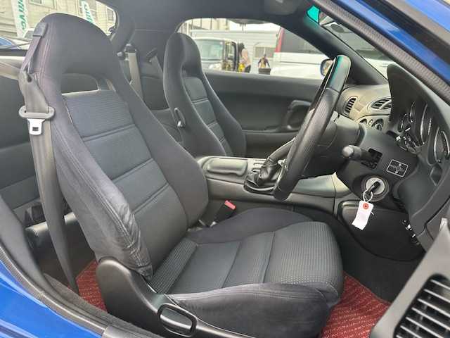 マツダ ＲＸ－７ Type RB Sパッケージ 茨城県 2002(平14)年 3.6万km イノセントブルー 社外ナビ【Bluetooth/TV/CD/DVD】/バックカメラ/ドライブレコーダー/ABS/フロントフォグランプ/純正フロアマット/ノーマルダンパー/社外マフラー/純正アルミホイール/社外アルミホイールあり/新車時保証書/取扱説明書