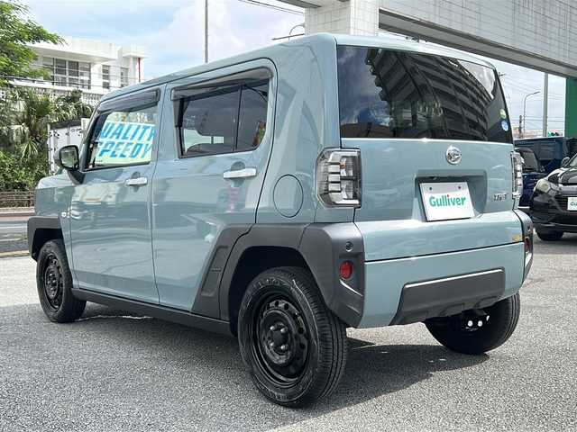 ダイハツ タフト X 沖縄県 2020(令2)年 3.8万km レイクブルーメタリック 純正ナビ/（ＡＭ／ＦＭ／ＣＤ／ＤＶＤ／ＢＴ）　/バックモニター　/フルセグＴＶ　/ガラスルーフ　/ドラレコ　/コーナーセンサー　/衝突軽減　/純正フロアマット　/パーキングアシスト　/アイドリングストップ/スマートキー