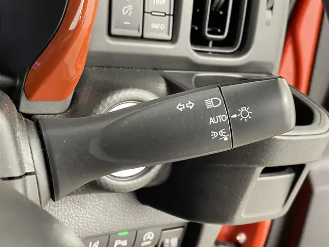 スズキ ハスラー HYBRID G 群馬県 2021(令3)年 7.4万km バーミリオンオレンジ/ガンメタリック2トーン デュアルカメラブレーキサポート　社外７インチナビ　バックカメラ　オートライト　シートヒーター　ステアリングリモコン　車線逸脱防止装置　コーナーセンサー　スマートキー　プッシュスタート　ＥＴＣ　禁煙車