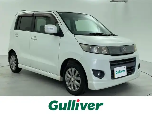スズキ ワゴンＲ スティングレー リミテッド 福井県 2011(平23)年 13.6万km パールホワイト ハーフレザーシート/スマートキー/プッシュスタート/AAC/オートライト/フォグランプ/トランクスポイラー/純正アルミホイール/ETC/ドアバイザー/ウインカーミラー/革巻きステアリング/社外フロアマット/シートリフター/電格ミラー