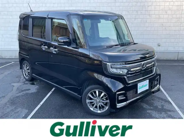 ホンダ Ｎ ＢＯＸ カスタム L 静岡県 2021(令3)年 1.1万km クリスタルブラックパール 純正ギャザズナビ/（AM/FM/CD/DVD/BT)/バックカメラ/フルセグTV/レーダークルーズコントロール/片側パワースライドドア/前席シートヒーター/前後型ドライブレコーダー/スマートキー/プッシュスタート/LEDヘッドライト/純正14インチアルミホイール/ホンダセンシング/衝突被害軽減ブレーキ/レーンキープアシスト/横滑り防止装置/純正フロアマット