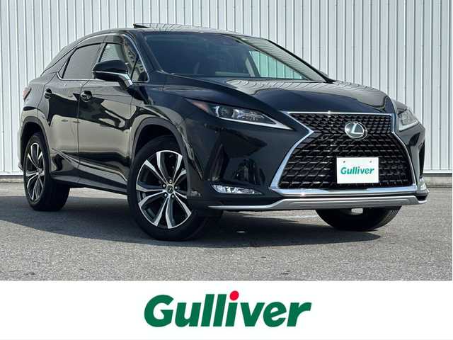 レクサス ＲＸ 300 滋賀県 2020(令2)年 3万km グラファイトブラックガラスフレーク 純正12.3型ナビ/・Bluetooth /フルセグ/・CD/DVD/バックカメラ/ムーンルーフ/革巻きステアリング/ステアリングリモコン/パドルシフト/ETC2.0/レーダークルコン/ハーフレザーシート/前席パワーシート/パワーバックドア/オートハイビーム/LEDフォグライト/AC100V/レクサスセーフティ/・レーントレーシングアシスト/・プリクラッシュセーフティ/・ロードサインアシスト/・先行車発進告知/スマートキー