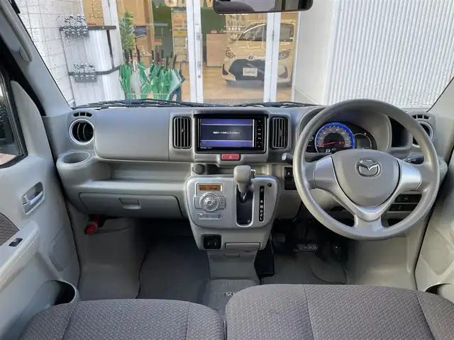 マツダ スクラム ワゴン PXターボ 石川県 2022(令4)年 2.7万km ブルーイッシュブラックパール3 ワンオーナー/ハイルーフ/ターボ/社外メモリーナビ/フルセグTV/バックカメラ/ETC/スマートキー/プッシュスタート/両側スライドドア/レーダーブレーキ/シートヒーター/保証書