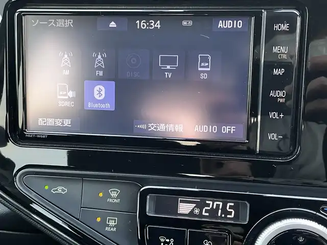 トヨタ アクア S スタイルブラック 香川県 2019(平31)年 9万km ブラックマイカ Toyota Safety Sense/・プリクラッシュセーフティ/・レーンディパーチャーアラート/・オートマチックハイビーム/・先行車発進告知機能/・インテリジェントクリアランスソナー/・パーキングサポートブレーキ/純正7インチSDナビ/→フルセグ/CD/DVD/Bluetooth/AM/FM/バックカメラ/LEDヘッドライト/社外15インチアルミ/純正フロアマット/ETC/ステアリングリモコン/プッシュスタート/スマートキー/電動格納ミラー/横滑り防止装置