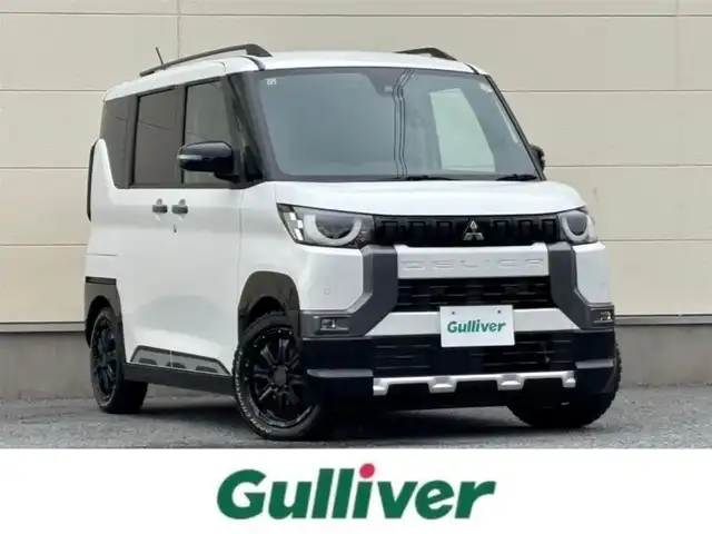 三菱 デリカミニ G プレミアム 茨城県 2023(令5)年 5.4万km アメジストブラック/シルキーホワイト ワンオーナー/pioneerナビ/　(AM/FM/CD/DVD/AUX/フルセグ)/RAYSアルミホイール/全方位カメラ/ドライブレコーダー/追従型クルーズコントロール/両側パワースライドドア/ETC/LEDヘッドライト/シートヒーター/ハンドルヒーター/デジタルインナーミラー/ルーフレール/ダウンヒルアシスト/パワーステアリング/オートライト/Wエアバック