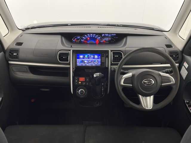 ダイハツ タント カスタム X 宮崎県 2014(平26)年 7.6万km ブラックマイカメタリック 純正メモリーナビ/　CD DVD BTオーディオ フルセグTV/左側パワースライドドア/オートライト/フォグライト/スマートキー/プッシュエンジンスタート/電動格納ミラー/純正フロアマット