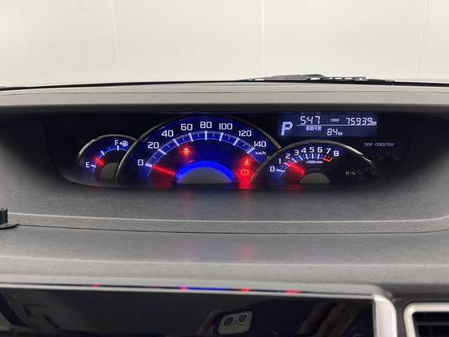 ダイハツ タント カスタム X 宮崎県 2014(平26)年 7.6万km ブラックマイカメタリック 純正メモリーナビ/　CD DVD BTオーディオ フルセグTV/左側パワースライドドア/オートライト/フォグライト/スマートキー/プッシュエンジンスタート/電動格納ミラー/純正フロアマット