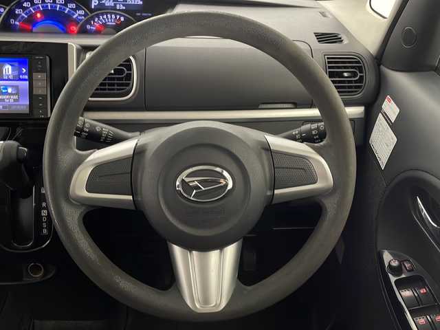 ダイハツ タント カスタム X 宮崎県 2014(平26)年 7.6万km ブラックマイカメタリック 純正メモリーナビ/　CD DVD BTオーディオ フルセグTV/左側パワースライドドア/オートライト/フォグライト/スマートキー/プッシュエンジンスタート/電動格納ミラー/純正フロアマット