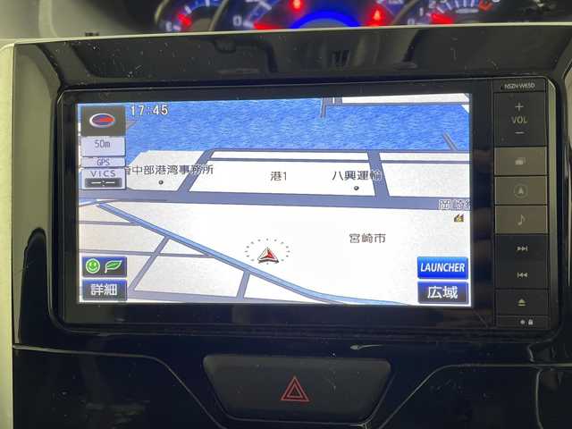 ダイハツ タント カスタム X 宮崎県 2014(平26)年 7.6万km ブラックマイカメタリック 純正メモリーナビ/　CD DVD BTオーディオ フルセグTV/左側パワースライドドア/オートライト/フォグライト/スマートキー/プッシュエンジンスタート/電動格納ミラー/純正フロアマット