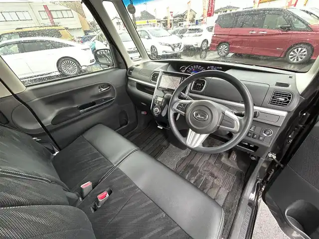 ダイハツ タント カスタム X トップED SAⅡ 群馬県 2016(平28)年 5万km ブラックマイカメタリック パナソニックSDナビ/CD・DVD・SD・フルセグ/バックカメラ/片側パワースライドドア/ETC/横滑り防止装置/衝突軽減ブレーキ/アイドリングストップ/純正アルミホイール/純正フロアマット/LEDヘッドライト/スマートキー×2