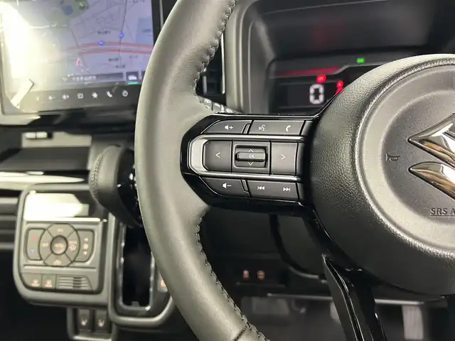 スズキ スペーシア カスタム HYBRID XS 千葉県 2024(令6)年 0.1千km ブルーイッシュブラックパール3 届出済未使用者/スズキセーフティサポート/・デュアルカメラブレーキサポート  　　　　/・誤発進抑制機能/・車線逸脱警報機能/・ふらつき警報機能/・先行車発進お知らせ機能/・オートマチックハイビーム/・リヤパーキングセンサー/レーダークルーズコントロール/スズキコネクト9インチナビ/　BT/フルセグTV/Apple CarPlay/Android　Auto/アラウンドビューモニター/両側パワースライドドア/前席シートヒーター/ステアリングヒーター/ヘッドアップディスプレイ/プッシュスタート＆スマートキー/ステアリングスイッチ/革巻きステアリング/純正15インチアルミホイール/LEDヘッドライト/フォグライト