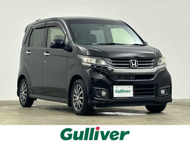 ホンダ Ｎ ＷＧＮ カスタム G Aパッケージ 千葉県 2014(平26)年 3.4万km プレミアムゴールドパープルパール 禁煙車/シティブレーキアクティブシステム/純正メモリナビ/・型番：VXM-155VSi/・CD/DVD/Bluetooth/フルセグTV/・バックカメラ/ハーフレザーシート/皮巻きステアリング/・ステアリングスイッチ/純正フロアマット/純正１４インチAW/オートライト/・キセノンヘッドライト/電動格納ウインカーミラー
