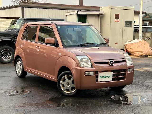 マツダ キャロル GⅡ 道東・釧路十勝 2008(平20)年 3.7万km アンティークローズメタリック ４WD/純正CD/ミラーヒーター/ライトレベライザー/純正マット/電格ミラー