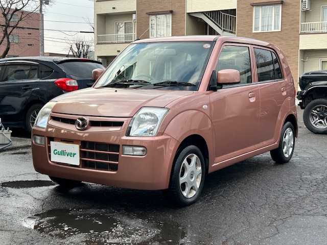 マツダ キャロル GⅡ 道東・釧路十勝 2008(平20)年 3.7万km アンティークローズメタリック ４WD/純正CD/ミラーヒーター/ライトレベライザー/純正マット/電格ミラー