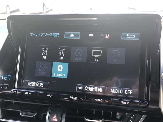 トヨタ Ｃ－ＨＲ G 愛媛県 2017(平29)年 5.6万km ホワイトパールクリスタルシャイン モデリスタフルエアロ/・BOOST IMPULSESTYLE/純正9インチナビ(NSZT-Y66T)/・CD/DVD/フルセグTV /Bluetooth/・MSV/SD/バックカメラ/茶革シート/・D/Nシートヒーター/前方ドライブレコーダー/衝突軽減ブレーキ/レーンキープ アシスト/レーダークルーズコントロール/ブラインドスポットモニター/オートブレーキホールド/・電動パーキング/オートハイビーム /・LEDオートライト/前後クリアランスソナー /ETC/スマートキー/・スペアキー/取扱説明書/保証書