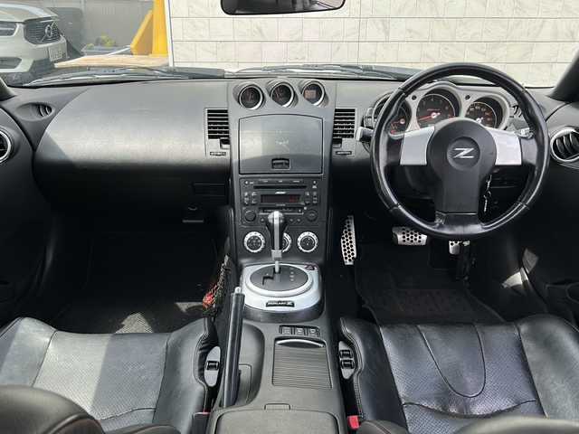 日産 フェアレディ Ｚ バージョンT 茨城県 2006(平18)年 7.7万km ホワイトパール Z34純正19inアルミホイール/BOSEサウンドシステム/黒革レザーシート/パワーシート/シートヒーター/ETC/オートライト/HIDヘッドライト/リモコンキー