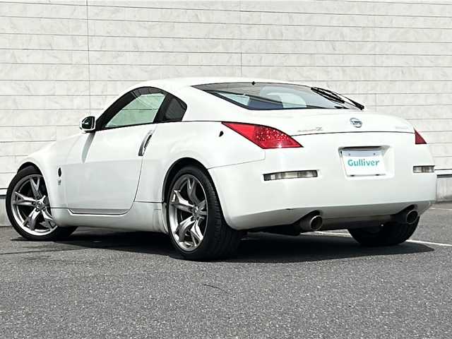 日産 フェアレディ Ｚ バージョンT 茨城県 2006(平18)年 7.7万km ホワイトパール Z34純正19inアルミホイール/BOSEサウンドシステム/黒革レザーシート/パワーシート/シートヒーター/ETC/オートライト/HIDヘッドライト/リモコンキー