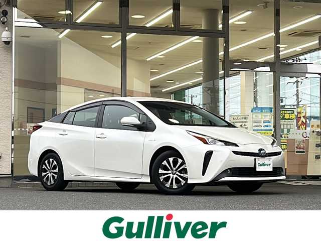 トヨタ プリウス A 福島県 2019(令1)年 1.3万km ホワイトパールクリスタルシャイン ワンオーナー　純正９インチナビ　フルセグＴＶ　バックカメラ　トヨタセーフティーセンス　レーダークルーズコントロール　前後ドライブレコーダー　ビルトインＥＴＣ　クリアランスソナー　ヘッドアップディスプレイ