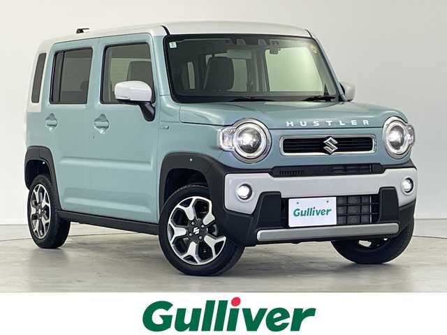 スズキ ハスラー HYBRID X 岐阜県 2024(令6)年 2.4万km オフブルーメタリック/ソフトベージュメタリック 7型ナビ(CN-E330D)/・フルセグ/Bluetooth/前方ドライブレコーダー/ETC/バックモニター/前席シートヒーター/アダプティブクルーズコントロール/クリアランスソナー/純正アルミホイール/スマートキー/プッシュスタート