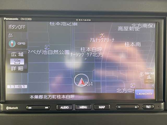 スズキ ハスラー HYBRID X 岐阜県 2024(令6)年 2.4万km オフブルーメタリック/ソフトベージュメタリック 7型ナビ(CN-E330D)/・フルセグ/Bluetooth/前方ドライブレコーダー/ETC/バックモニター/前席シートヒーター/アダプティブクルーズコントロール/クリアランスソナー/純正アルミホイール/スマートキー/プッシュスタート