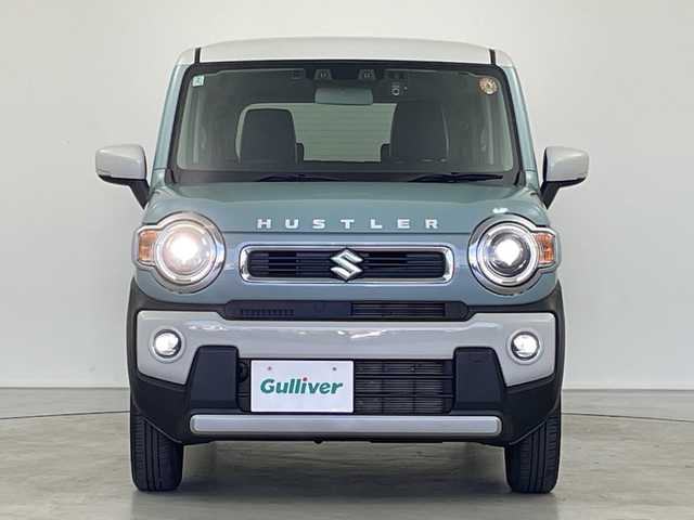 スズキ ハスラー HYBRID X 岐阜県 2024(令6)年 2.4万km オフブルーメタリック/ソフトベージュメタリック 7型ナビ(CN-E330D)/・フルセグ/Bluetooth/前方ドライブレコーダー/ETC/バックモニター/前席シートヒーター/アダプティブクルーズコントロール/クリアランスソナー/純正アルミホイール/スマートキー/プッシュスタート