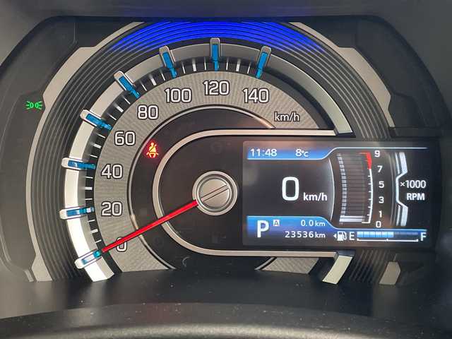 スズキ ハスラー HYBRID X 岐阜県 2024(令6)年 2.4万km オフブルーメタリック/ソフトベージュメタリック 7型ナビ(CN-E330D)/・フルセグ/Bluetooth/前方ドライブレコーダー/ETC/バックモニター/前席シートヒーター/アダプティブクルーズコントロール/クリアランスソナー/純正アルミホイール/スマートキー/プッシュスタート