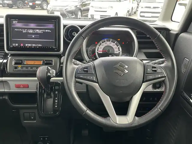 スズキ スペーシア カスタム HYBRID XS ターボ 大阪府 2021(令3)年 4.2万km ブルーイッシュブラックパール3 スズキセーフティーサポート　/純正8インチナビ　/ミュージックサーバー　/全方位カメラ　/両側電動パワースライドドア　/パドルシフト　/追従型クルーズコントロール　/シートヒーター　/HUD /ビルトインETC　/ドライブレコーダー