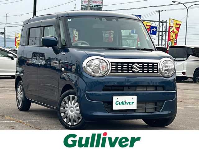 スズキ ワゴンＲ スマイル HYBRID S 道南・函館 2024(令6)年 0.8万km インディゴブルーメタリック /純正メモリーナビ//フルセグTV//全方位カメラ//デュアルカメラブレーキサポート//両側パワースライドア//前席シートヒーター//レーンキープアシスト//横滑り防止//アイドリングストップ//ビルトインETC