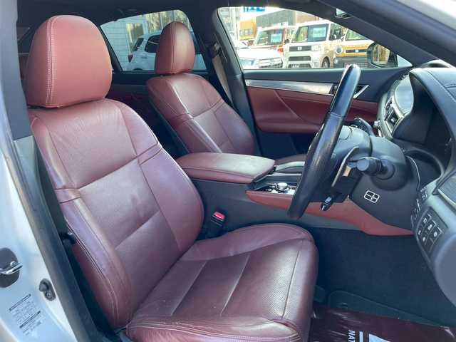 レクサス ＧＳ 450h Fスポーツ 滋賀県 2012(平24)年 8.8万km ホワイトパールクリスタルシャイン マークレビンソン/プリクラッシュセーフティ/ナイトビューカメラ/TRD4本出しマフラー/純正エアロ/サンルーフ/ブラウンレザーシート/前席エアシート＆ヒーター/前席パワーシート/パワートランク/メーカーナビ/バックカメラ/フルセグTV：DVD：CD：USB：AUX/デイライトフォグ/ハンドルヒーター/ビルトインETC/コーナーセンサー/オートサンシェード/オートハイビーム/パドルシフト/純正フロアマット/レーダークルーズコントロール/保証書・取扱説明書