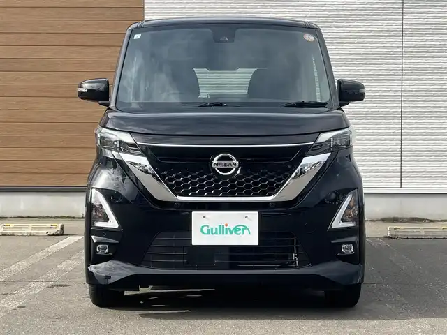 日産 ルークス HWS X プロパイロットED 秋田県 2021(令3)年 2.6万km ブラック ４WD/インテリジェントエマージェンシーブレーキ/プロパイロット/両側パワースライドドア/ハンズフリーオートスライドドア/LEDヘッドライト/純正メモリナビ（CD/BT)/フルセグ/アラウンドビューモニター/日産純正１４インチアルミ（夏タイヤ装着）/スマートキー/アイドリングストップ/プッシュスタート/インテリジェントクルーズコントロール追従走行有/コーナーセンサー/車線逸脱防止支援システム/ステアリングスイッチ/前席シートヒーター/電動パーキングブレーキ/オートブレーキホールド機能/純正フロアマット/純正ドアバイザー/オートライト/オートエアコン/パワーステアリング/パワーウィンドウ/横滑り防止/盗難防止装置/寒冷地仕様/電動格納ウィンカーミラー