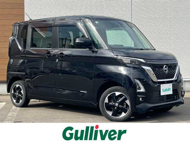 日産 ルークス HWS X プロパイロットED 秋田県 2021(令3)年 2.6万km ブラック ４WD/インテリジェントエマージェンシーブレーキ/プロパイロット/両側パワースライドドア/ハンズフリーオートスライドドア/LEDヘッドライト/純正メモリナビ（CD/BT)/フルセグ/アラウンドビューモニター/日産純正１４インチアルミ（夏タイヤ装着）/スマートキー/アイドリングストップ/プッシュスタート/インテリジェントクルーズコントロール追従走行有/コーナーセンサー/車線逸脱防止支援システム/ステアリングスイッチ/前席シートヒーター/電動パーキングブレーキ/オートブレーキホールド機能/純正フロアマット/純正ドアバイザー/オートライト/オートエアコン/パワーステアリング/パワーウィンドウ/横滑り防止/盗難防止装置/寒冷地仕様/電動格納ウィンカーミラー