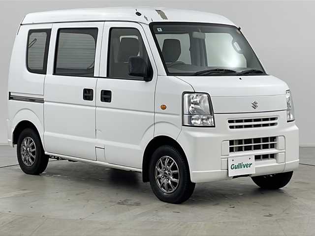 スズキ エブリイ PA 道央・札幌 2015(平27)年 6.7万km スペリアホワイト ・4WD/・両側スライドドア/・社外AW夏タイヤ積み込み/・純正オーディオ/・ヘッドライトレベライザー