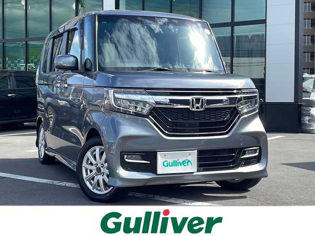 ホンダ Ｎ ＢＯＸ カスタム G EX ターボ ホンダセンシング 長野県 2018(平30)年 5.6万km シャイニンググレーM ターボ/ハーフレザーシート/純正ナビ【VXU-195NBi】/フルセグテレビ/BluetoothAudio/社外14インチアルミホイール/両側パワースライドドア/クルーズコントロール/レーンキープアシスト/衝突軽減システム/純正フロアマット/プッシュスタート/コーナーセンサー/ドライブレコーダー/オートハイビーム/LEDオートライト/フォグランプ/パドルシフト/バックカメラ/ETC