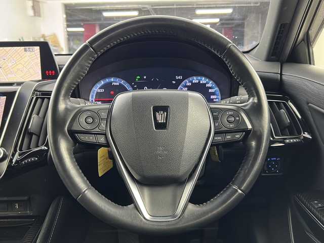 トヨタ クラウン ハイブリッド RS 愛知県 2019(令1)年 3.8万km ホワイトパールクリスタルシャイン 純正8インチナビ　/（フルセグTV/ＣＤ/ＤＶＤ/Ｂｌｕｅｔｏｏｔｈ/SD)/バックカメラ/トヨタセーフティセンス/・衝突軽減ブレーキ　/・レーンキープアシスト　/・レーダークルーズコントロール/ＥＴＣ　/ドライブレコーダー　/パワーシート/シートヒーター/LEDヘッドライト/純正フロアマット/純正18インチアルミホイール/スマートキー/プッシュスタート/横滑り防止装置