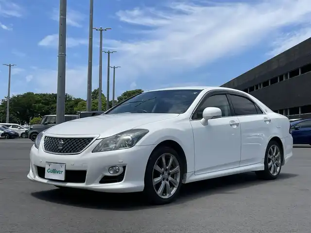 トヨタ クラウン アスリート 千葉県 2008(平20)年 8.5万km ホワイトパールクリスタルシャイン ユーザー買取車/純正ナビ/CD/DVD/Bluetooth/HDD/フルセグTV/バックカメラ/オートクルーズ/ステアリングリモコン/パワーシート/マニュアルモード/イージークローズドドア/ETC/スマートキー