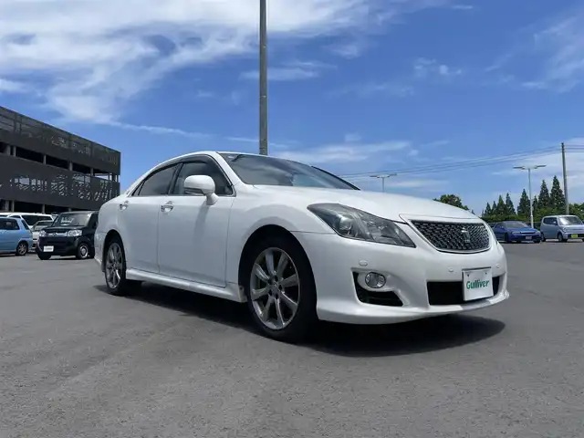 トヨタ クラウン アスリート 千葉県 2008(平20)年 8.5万km ホワイトパールクリスタルシャイン ユーザー買取車/純正ナビ/CD/DVD/Bluetooth/HDD/フルセグTV/バックカメラ/オートクルーズ/ステアリングリモコン/パワーシート/マニュアルモード/イージークローズドドア/ETC/スマートキー