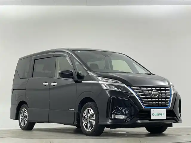 日産 セレナ e－パワー ハイウェイスター V 埼玉県 2020(令2)年 2.1万km ダイヤモンドブラック 禁煙車　１１型後席モニター　純正１２．３型ナビＴＶ　全方位カメラ　両側電動スライドドア　シートヒーター　ＥＴＣ　ドライブレコーダー　プロパイロット　ＬＥＤヘッドライト　ＢＳＭ　スマートルームミラー